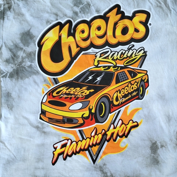 Cheetos🧀 Racing🏎 Flamin' Hot🔥 Tie Dye☮️ Graphic Tee👕 - NWOT - Picture 8 of 10